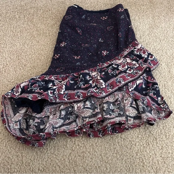 FREE PEOPLE Women’s Size 12 Dressy Shorts Lined, Purple, Pink Floral, Zip Up - Picture 16 of 16